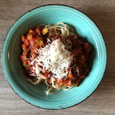 kindvriendelijke, gezonde spaghetti